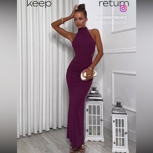 NWT ZARA 2025 collection GATHERED HALTER MAXI DRESS SIZE S 
🚨FIRM PRICE